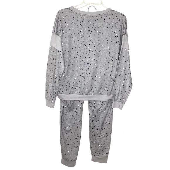 Splendid Pajama Set Women’s Sz M Gray French Terry - Picture 5 of 15